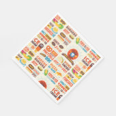 モンスターグルメパターン スタンダードランチョンナプキン (角)