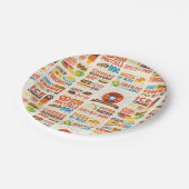 モンスターグルメパターン ペーパープレート (アングル)