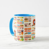 モンスターグルメパターン マグカップ (正面左)