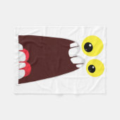 モンスターコスチューム簡単衣装おっちょこちょいのアイディアハロウィン フリースブランケット (正面(横))