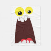 モンスターコスチューム簡単衣装おっちょこちょいのアイディアハロウィン フリースブランケット (正面)