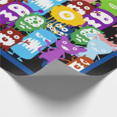 モンスターコラージュラッピング紙 ラッピングペーパー (角)