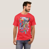 モンスターコラージュ Tシャツ (正面フル)