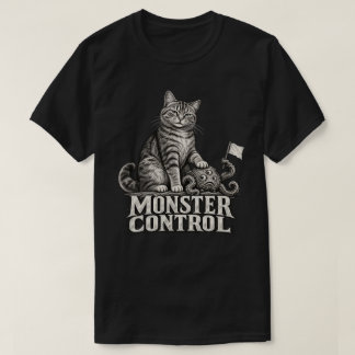 モンスターコントロール – 面白いビンテージのトラ猫 Tシャツ