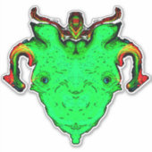 モンスターゴッド顔 シール (正面)