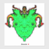 モンスターゴッド顔 シール (シート)