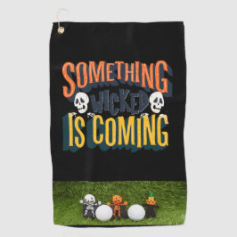 モンスターゴルフハロウィンとゴルフボールゴルフトーウ ゴルフタオル