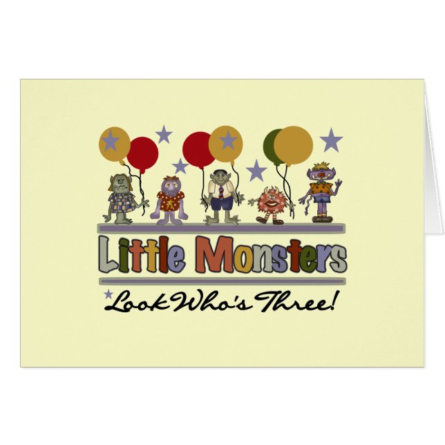 モンスターサードバースデーTシャツ&ギフト (正面横)