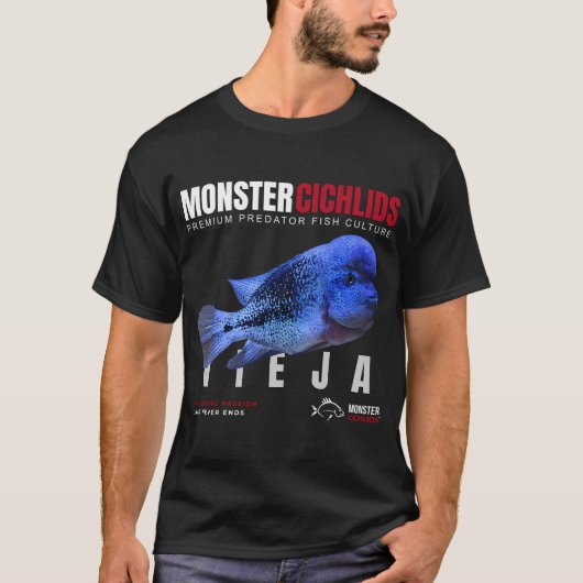 モンスターシクリッド ヴィエハ 捕食魚 Tシャツ (正面)