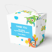 モンスターシャルボードをテーマにした誕生日パーティーのお願いボックス フェイバーボックス (裏面サイド)