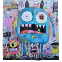 モンスターシャワーカーテン