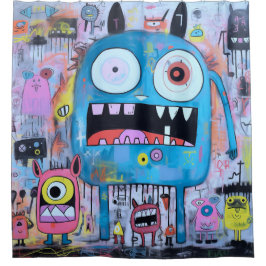 モンスターシャワーカーテン シャワーカーテン