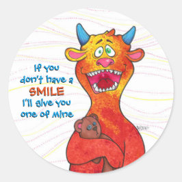 モンスターシールをドットで打つ ラウンドシール