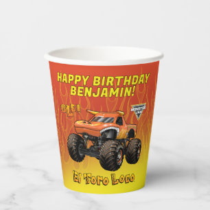 モンスタージャム エルトロロコの誕生日 紙コップ