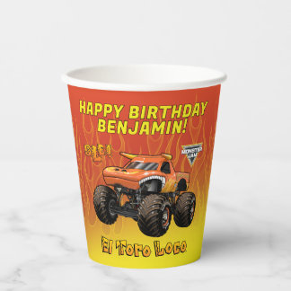 モンスタージャム エルトロロコの誕生日 紙コップ