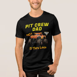 モンスタージャム - エル・トロ・ロコ 誕生日ピットクルーお父さん トライブレンドTシャツ