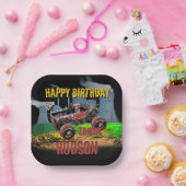 モンスタージャム ゾンビの誕生日 ペーパープレート (パーティー)