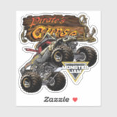 モンスタージャム パイレーツカースとロゴ シール (シート)