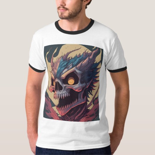 モンスタースカルドラゴンTシャツ – Tシャツ (正面)