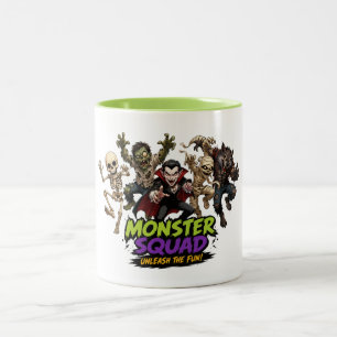 モンスタースクワッドのハロウィンディテールデザイン ツートーンマグカップ