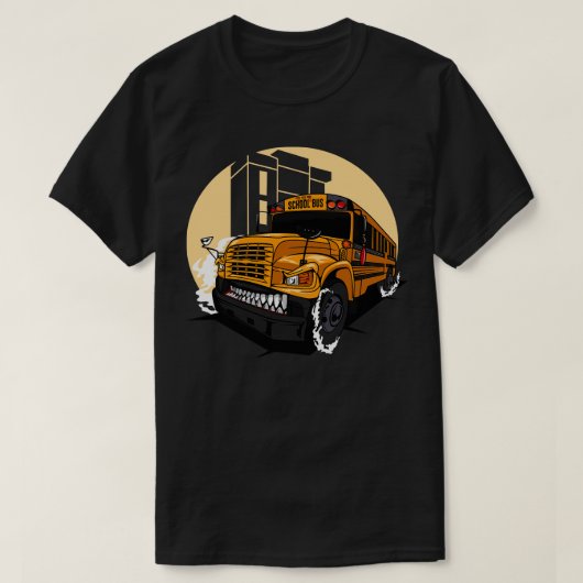 モンスタースクールバス Tシャツ (デザイン正面)