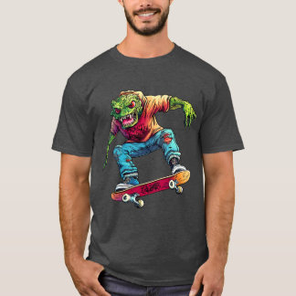 モンスタースケーター/スケートボーダーモンスターTシャツ Tシャツ