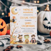 モンスタースハロウィーンコスチューム誕生日 招待状