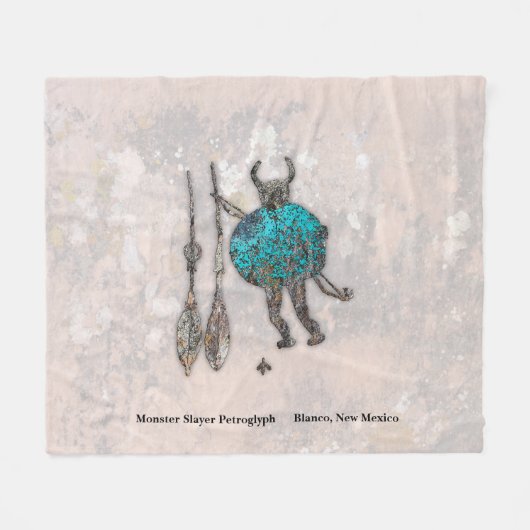 モンスタースレイヤペトログリフフリースブランケット フリースブランケット (正面(横))