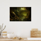 モンスタースワンプのミステリアスなリトリート ポスター (キッチン)