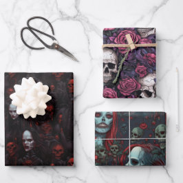 モンスターズをテーマにしたトリオラッピング紙セット ラッピングペーパーシート