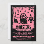 モンスターズアニュアルハロウィーンコスチュームパーティの招待状 招待状 (正面)