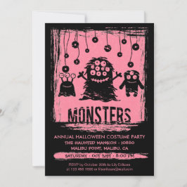 モンスターズアニュアルハロウィーンコスチュームパーティの招待状 招待状