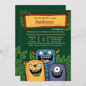 モンスターズスリー招待状 招待状 (正面/裏面)