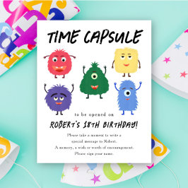 モンスターズタイムカプセル 1歳の誕生日 ポスター