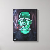 モンスターズバイ絵を描アルフレッドキツネ キャンバスプリント (正面)