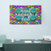 モンスターズパーソナライズされたキャラクター誕生日バナー 横断幕 (トレードショー)