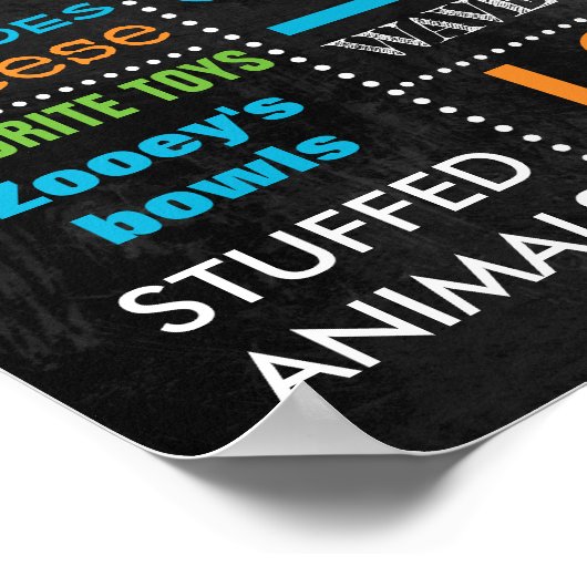 モンスターズファースト・バースデーパーティーのシャルボードサイン ポスター (角)