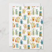 モンスターズボーイズ子供の誕生日パーティの招待状 招待状 (裏面)