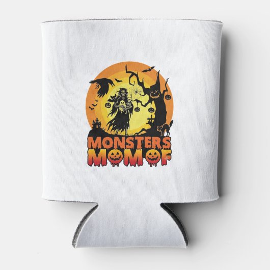 モンスターズマムハロウィンモンスターゴーストスケルトンスプー 缶クーラー (正面)