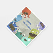 モンスターズ子供の誕生日 スタンダードランチョンナプキン (角)