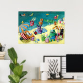 モンスターズ・オン・ザ・ビーチ ポスター (ホームオフィス)