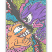 モンスターズ・ファイト・ビニール シール (正面)