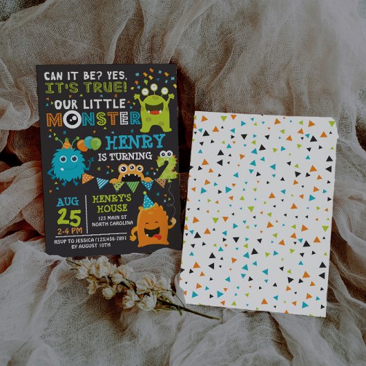 モンスターセカンド誕生日招待状モンスター招待状 招待状