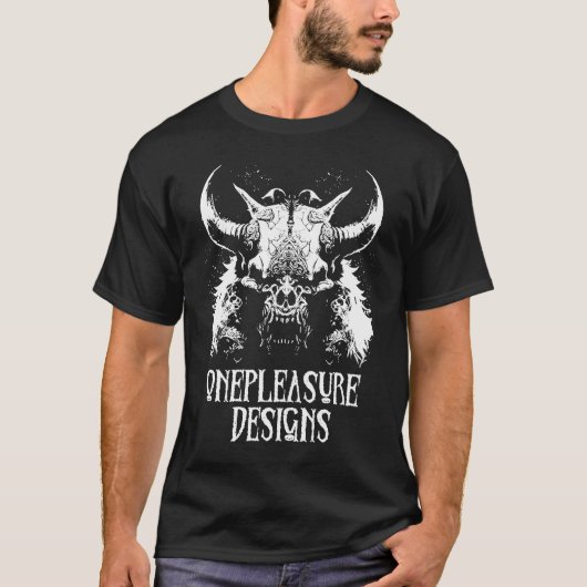 モンスタータウロス不気味ゾンビホラー Tシャツ (正面)