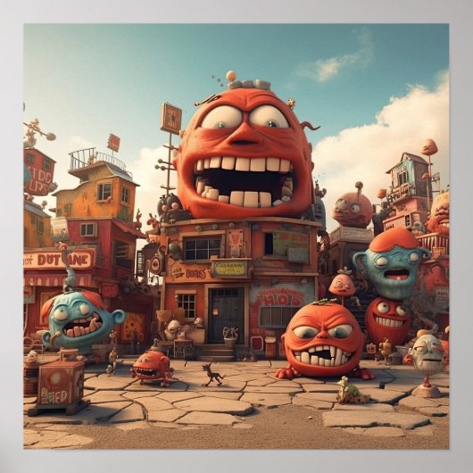 モンスタータウン ポスター (正面)