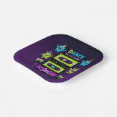 モンスターダンスパーティー誕生日ネオンブギーモンスターズ ペーパープレート (傾斜あり)