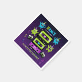 モンスターダンスパーティー誕生日 | ネオンブギ スタンダードカクテルナプキン (角)