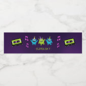 モンスターダンスパーティー誕生日 ペットボトルラベル (シングルラベル)