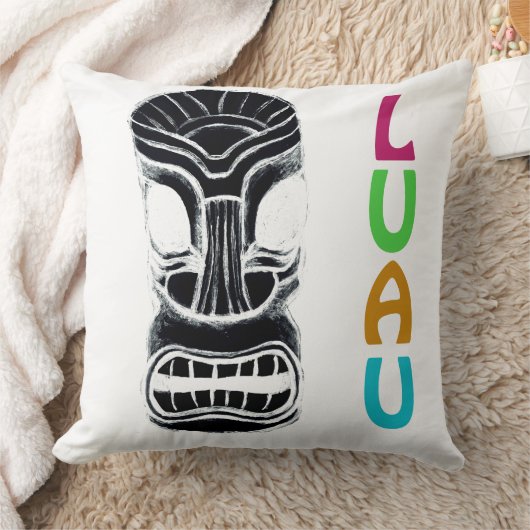 モンスターティキヘッドルアウ(ハワイ式宴会) クッション (ブランケット)