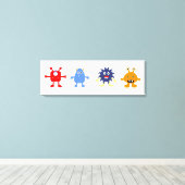 モンスターテーマ男の赤ちゃんルームキャンバスプリント キャンバスプリント (インサイチュ (ウッドフロア))